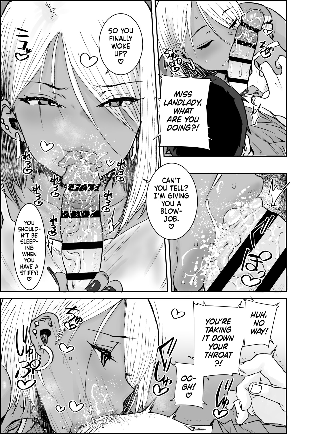 Hentai Manga Comic-I, Your Humble College Student, Busted Loads Into My 35 Y/O Dark-Skinned Gyaru Landlady While She Rode Me Cowgirl-Read-10
